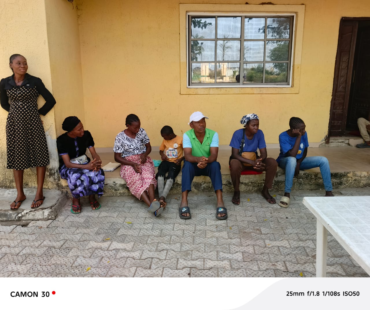 Community beneficiaries gathered at a VIN-JPIC outreach